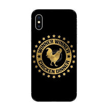Load image into Gallery viewer, Hot Game PUBG winner to eat chicken black High quality soft silicon Phone Case For iPhone 5 5s se 6 6sPlus 7 7Plus X 10 8 8Plus