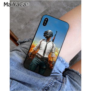 MaiYaCa PUBG TPU Soft Silicone Phone Case Cover for iPhone 8 7 6 6S Plus 5 5S SE XR X XS MAX Coque Shell