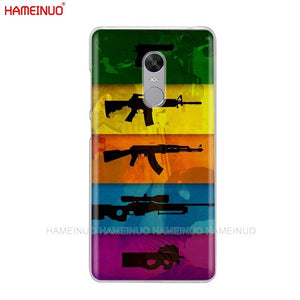 HAMEINUO Counter Strike CS GO and PUBG Cover phone  Case for Xiaomi redmi 5 4 1 1s 2 3 3s pro PLUS redmi note 4 4X 4A 5A