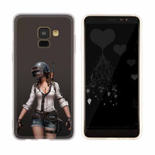 Load image into Gallery viewer, Cover Silicone case For Samsung Galaxy A6 A8 A9 A7 A5 A3 Plus 2018 2017 2016 2015 A6S Star pubg mobile stickers