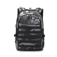Load image into Gallery viewer, Game PUBG Backpack Men School Bags Mochila Pubg Battlefield Infantry Pack Camouflage Travel Canvas USB Charging Knapsack Cosplay