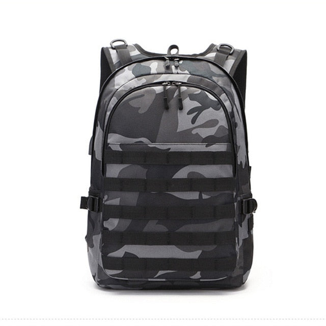 Game PUBG Backpack Men School Bags Mochila Pubg Battlefield Infantry Pack Camouflage Travel Canvas USB Charging Knapsack Cosplay