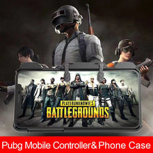 Load image into Gallery viewer, Pubg Mobile Case for iPhone X Case and Free Fire Aim Controller for Shooting Game Shockproof Solid Cover for iPhone 6 6s 7 8 XS