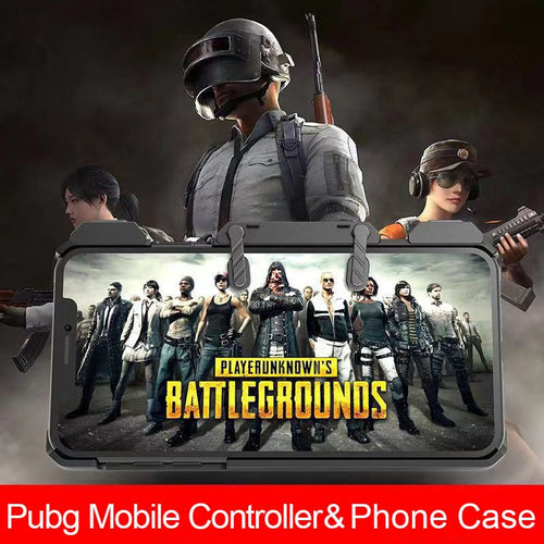 Pubg Mobile Case for iPhone X Case and Free Fire Aim Controller for Shooting Game Shockproof Solid Cover for iPhone 6 6s 7 8 XS